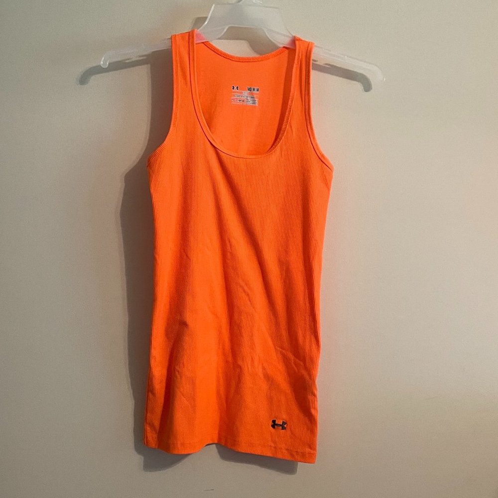 Under Armour - HeatGear Fitted Tank - Women's M - Orange